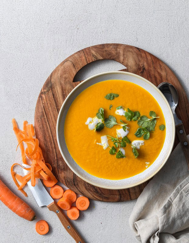 soupe carotte crème de coco